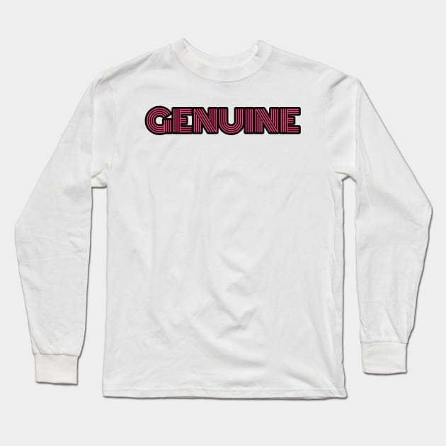 Genuine Long Sleeve T-Shirt by Z And Z